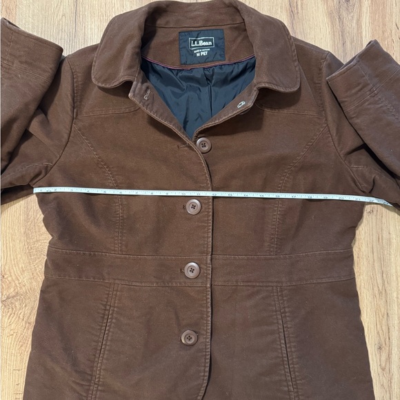 Vintage L.L. Bean Women's Chocolate Brown Cotton Coat - Picture 5 of 12